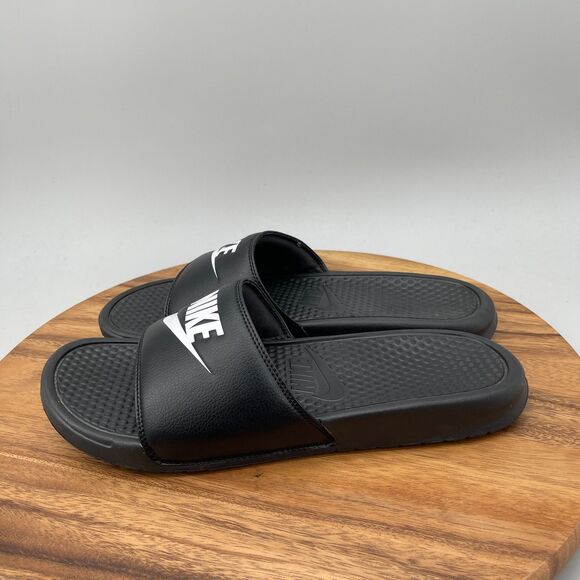 Nike Benassi JDI Sandals Mens Size 13 Black Casual Slides Comfort Pool Beach main image 6